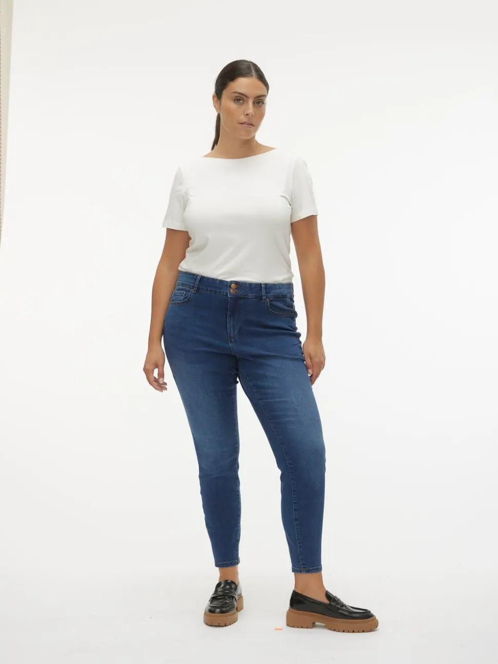 VMCSOPHIA Hög Midja Slim Fit Jeans