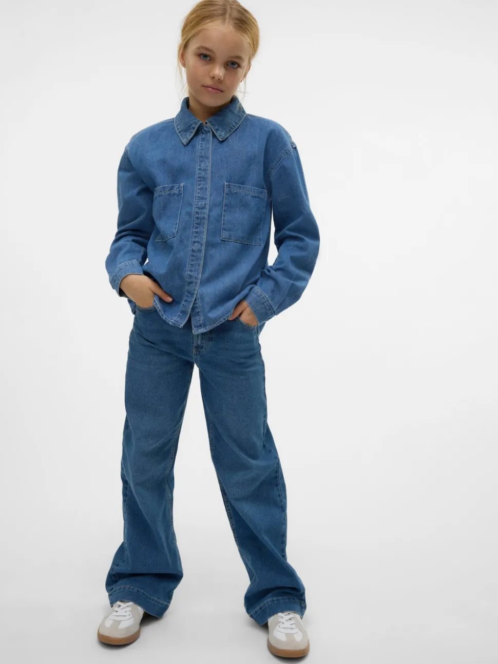 VMDAISY Hög Midja Vid Passform Jeans