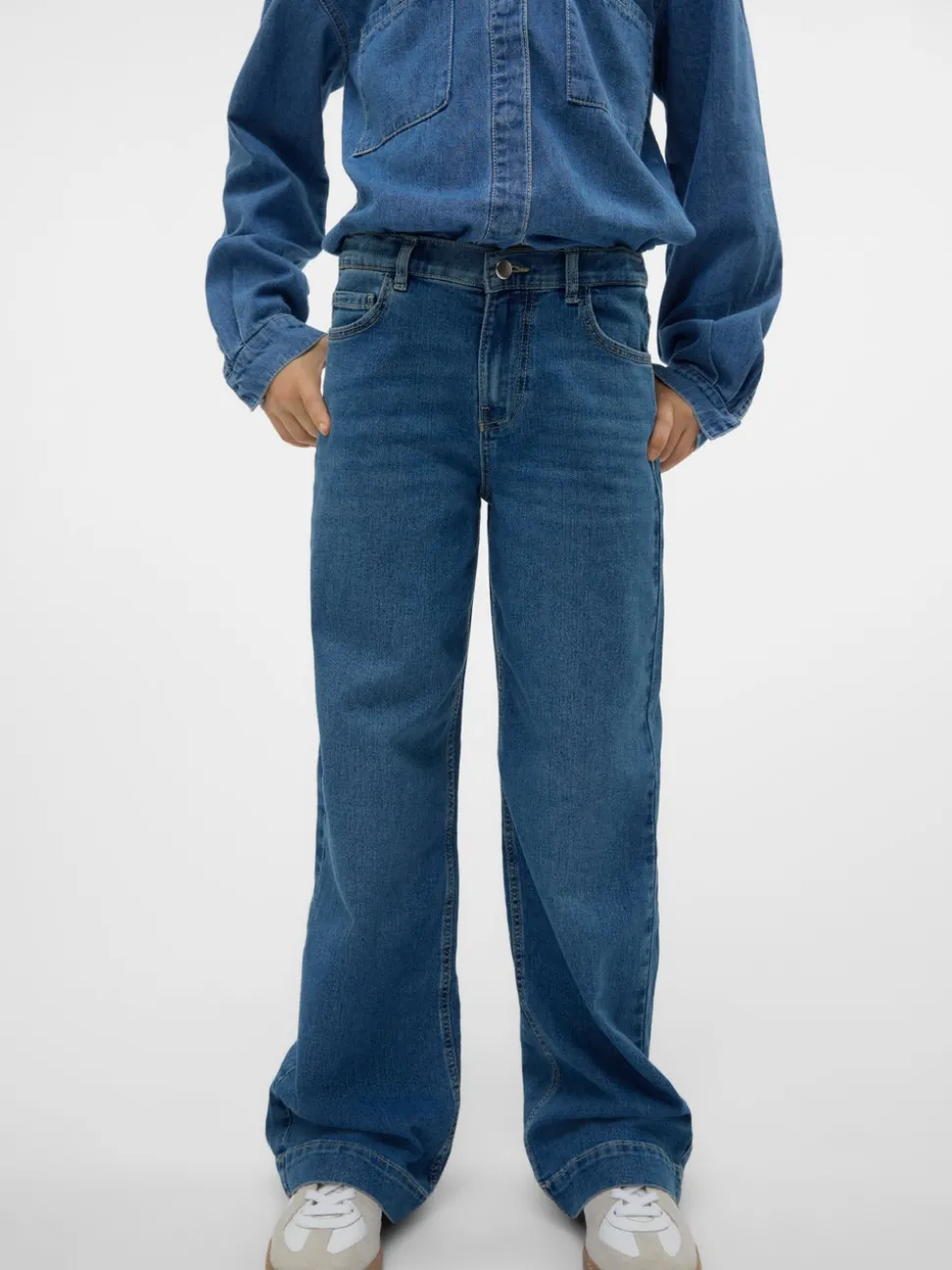 VMDAISY Hög Midja Vid Passform Jeans