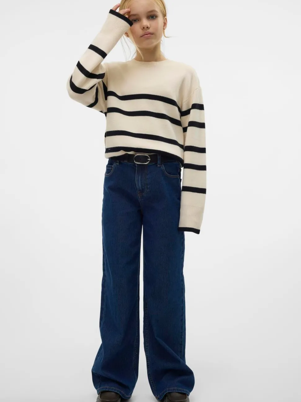 VMDAISY Hög Midja Vid Passform Jeans