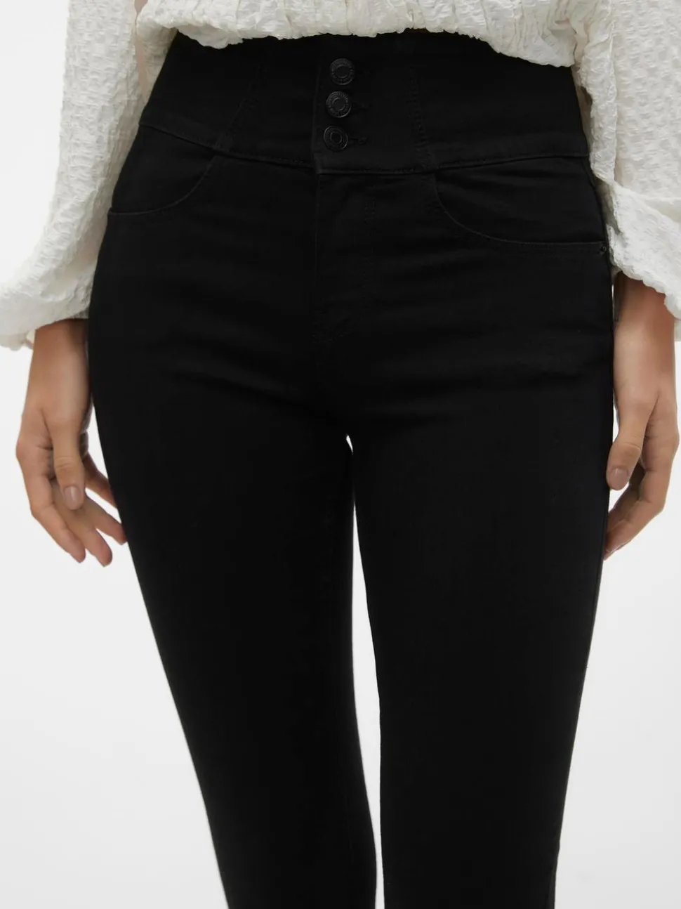 VMDONNA Superhög Midja Skinny Fit Jeans
