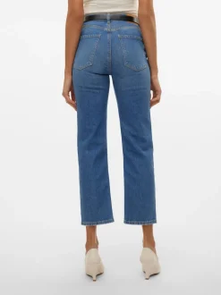 VMELIA Hög Midja Rak Passform Jeans