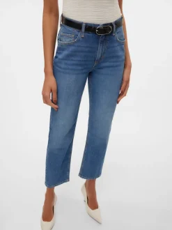 VMELIA Hög Midja Rak Passform Jeans