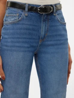 VMELIA Hög Midja Rak Passform Jeans