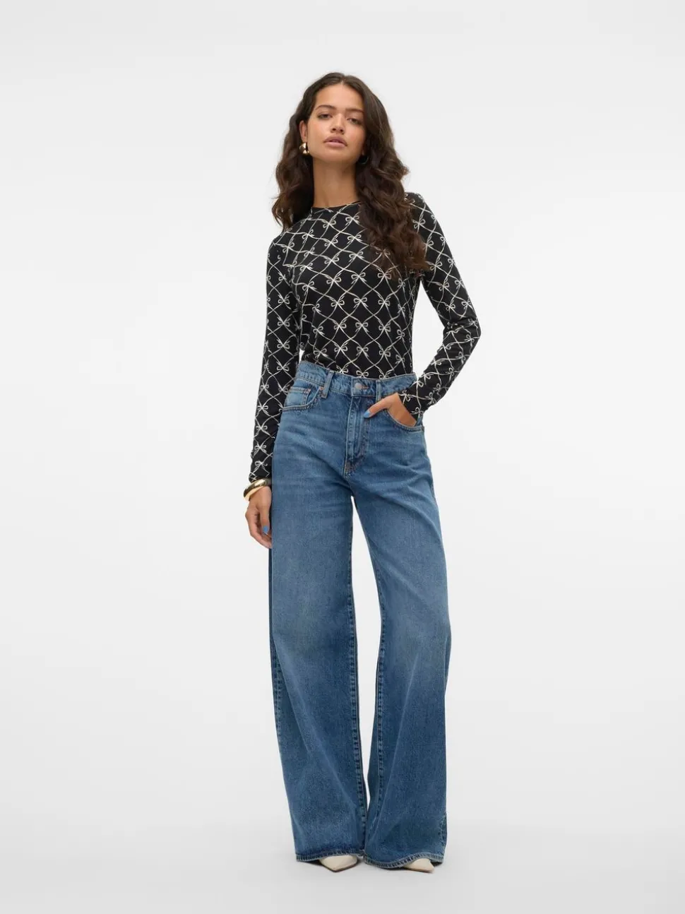 VMELINA Superhög Midja Vida Ben Jeans