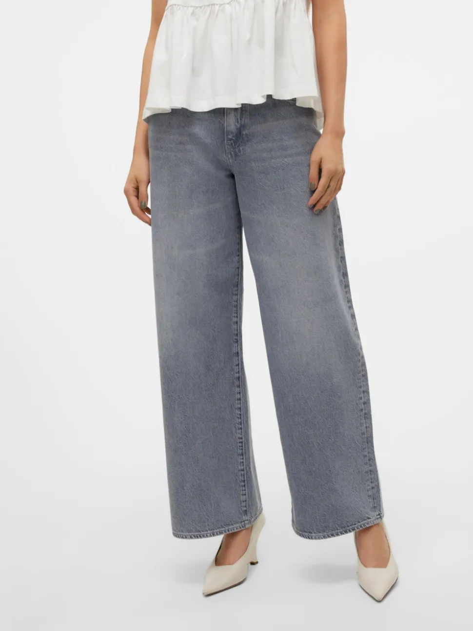 VMELINA Superhög Midja Vida Ben Jeans