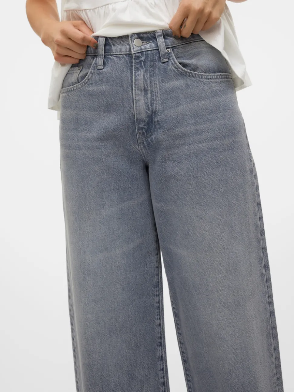 VMELINA Superhög Midja Vida Ben Jeans