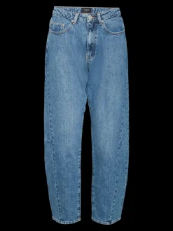 VMELLIE Hög Midja Mom Fit Jeans