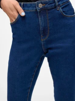 VMELLY Medelhög Midja Skinny Fit Jeans