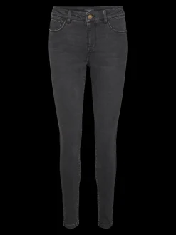 VMELLY Medelhög Midja Skinny Fit Jeans