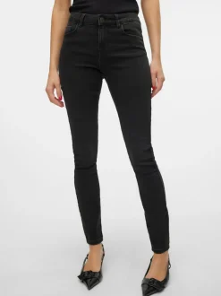 VMELLY Medelhög Midja Skinny Fit Jeans