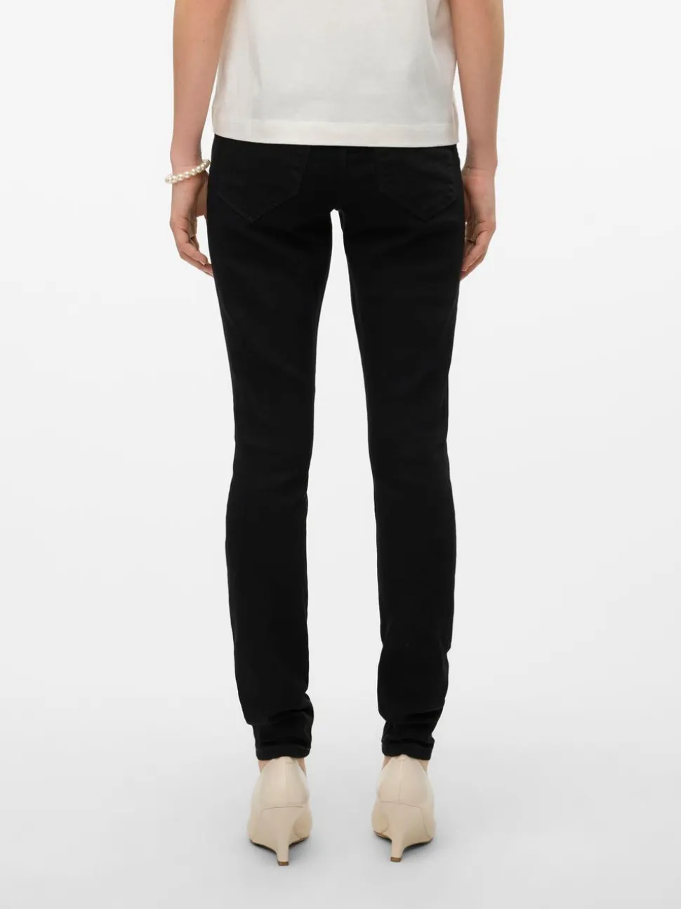 VMELLY Medelhög Midja Skinny Fit Jeans