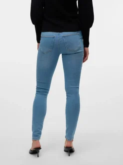 VMELLY Medelhög Midja Skinny Fit Jeans
