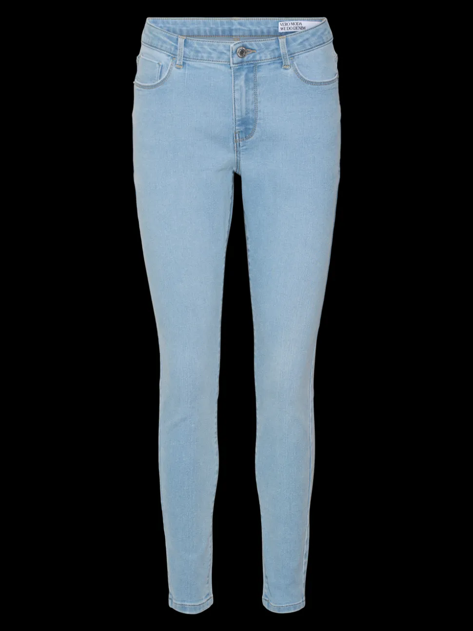 VMELLY Medelhög Midja Skinny Fit Jeans