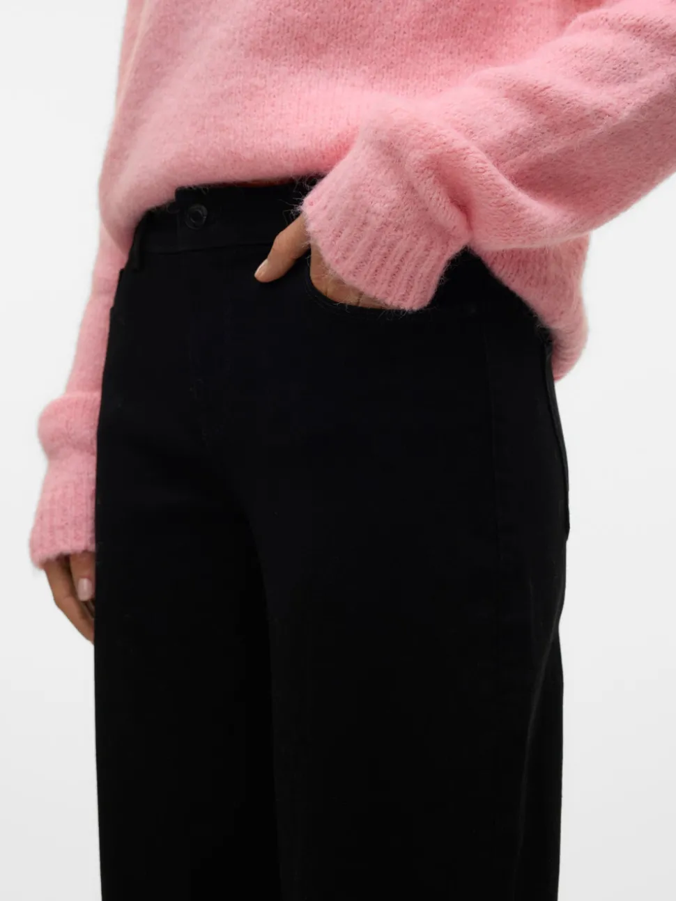 VMELLY Medelhög Midja Vida Ben Jeans