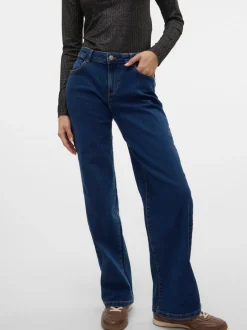 VMELLY Medelhög Midja Vida Ben Jeans