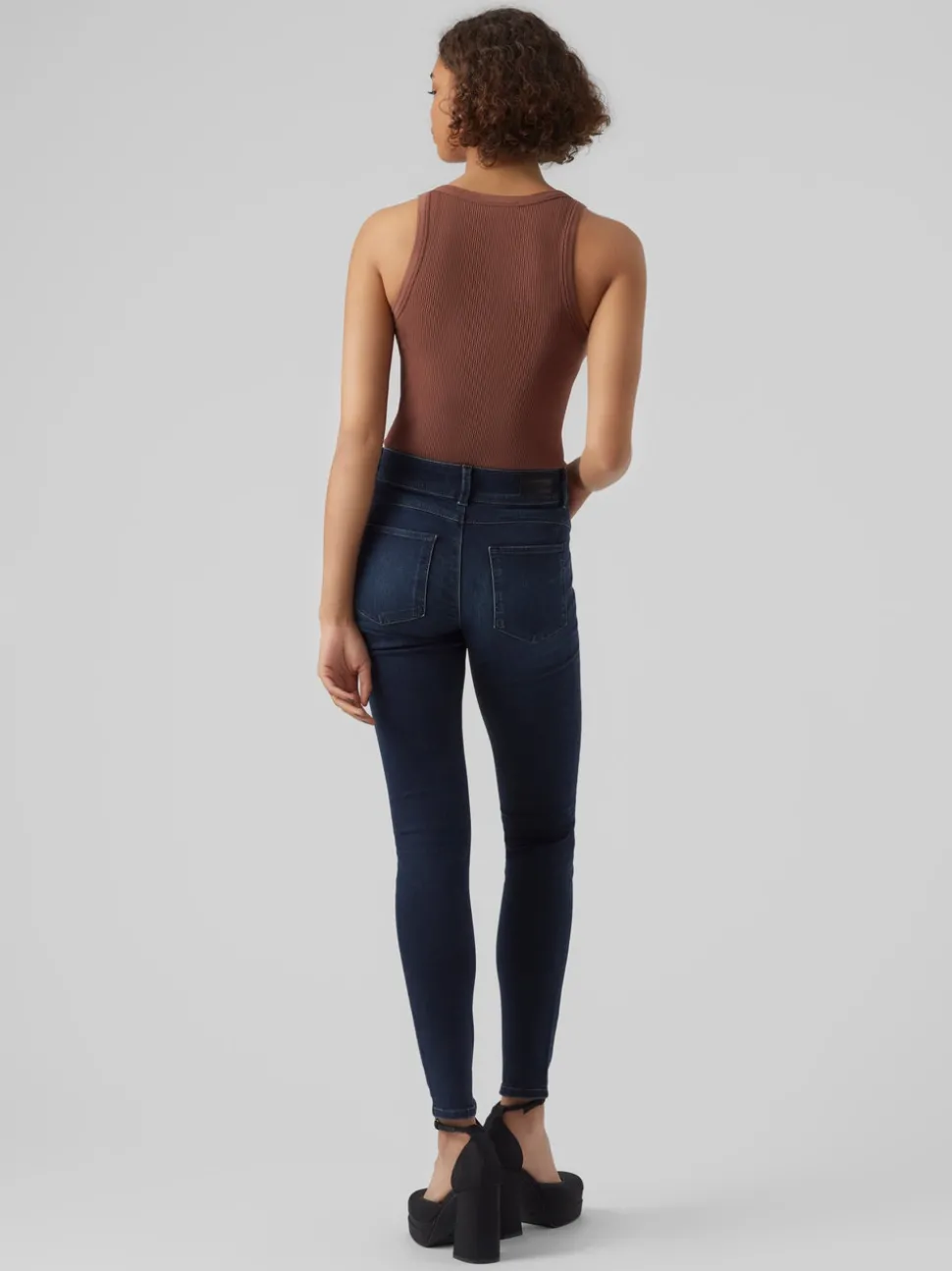 VMEMBRACE Medelhög Midja Skinny Fit Jeans