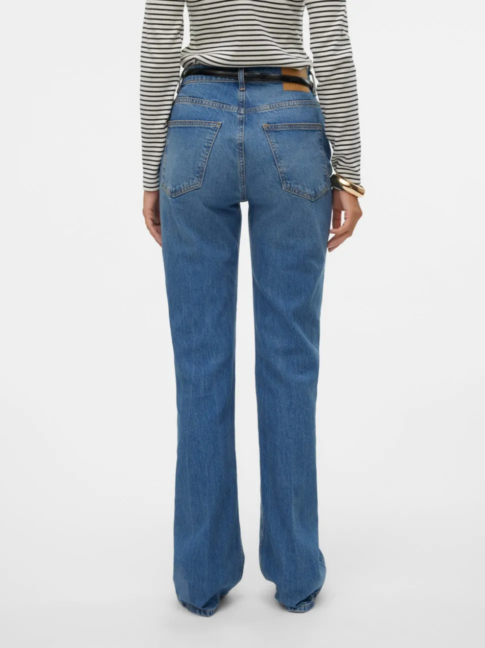 VMEMILY Hög Midja Utsvängd Passform Jeans