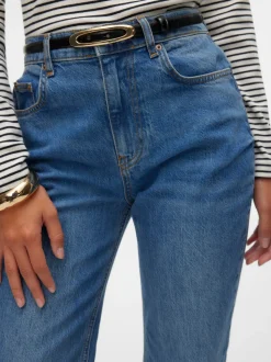 VMEMILY Hög Midja Utsvängd Passform Jeans
