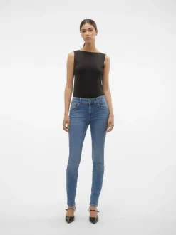 VMEMPOWER Medelhög Midja Skinny Fit Jeans