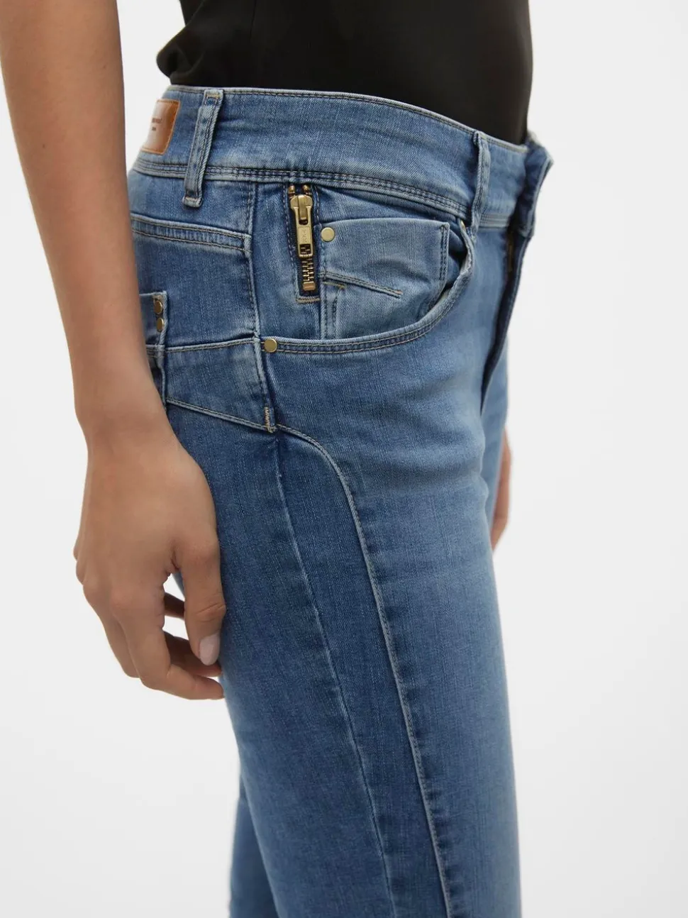 VMEMPOWER Medelhög Midja Skinny Fit Jeans