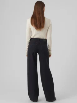 VMFAITH Låg Midja Vid Passform Jeans