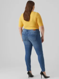 VMFANYA Medelhög Midja Slim Fit Jeans