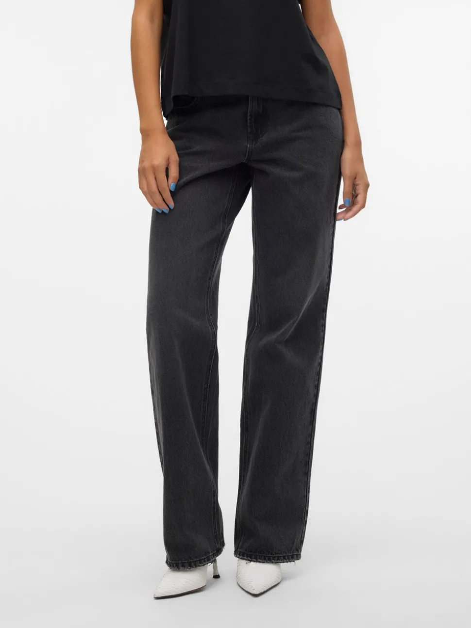 VMFILIPPA Låg Midja Rak Passform Jeans