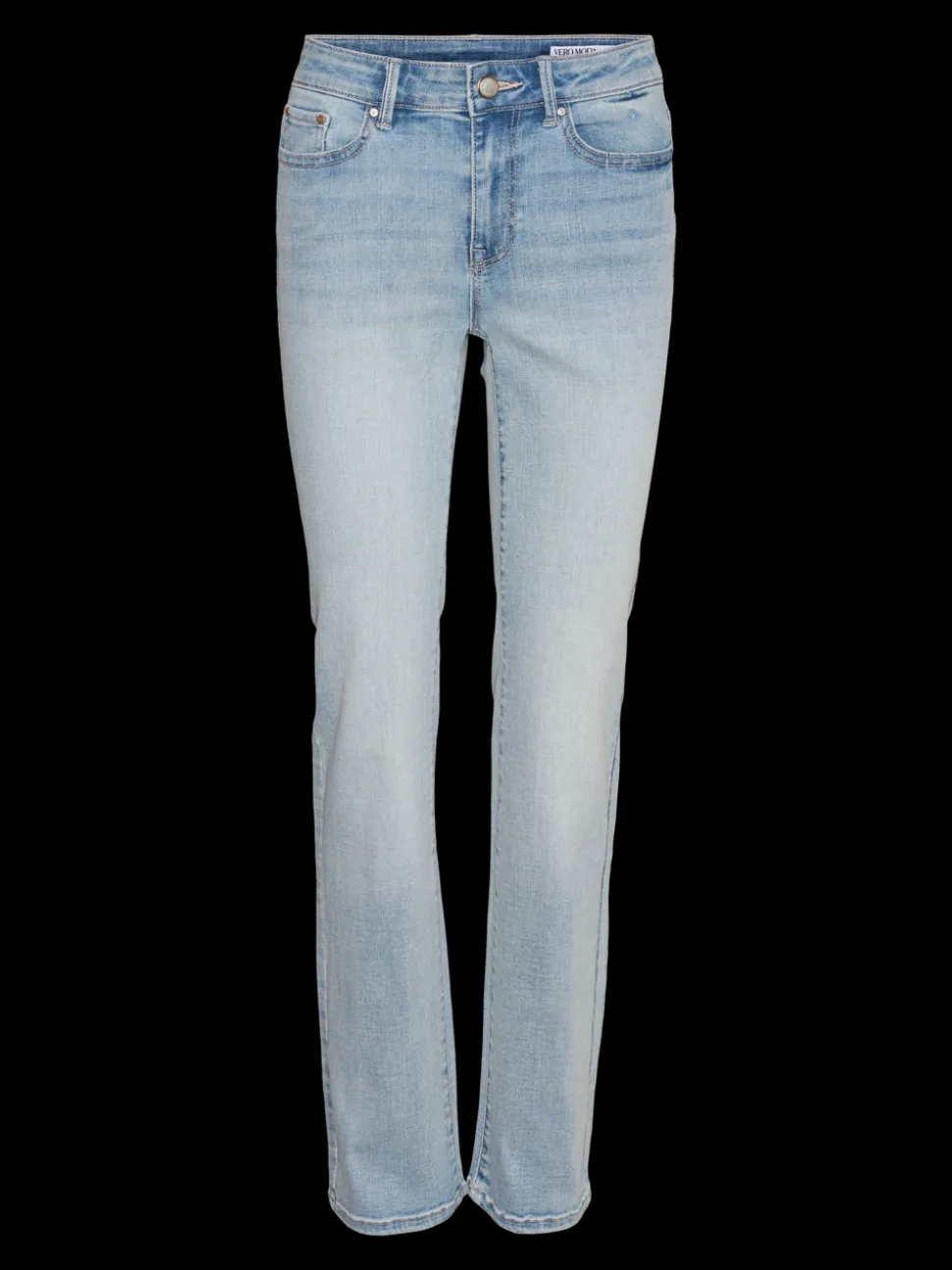 VMFLASH Medelhög Midja Rak Passform Jeans