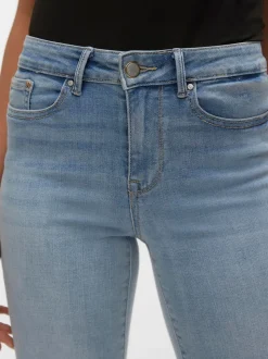 VMFLASH Medelhög Midja Rak Passform Jeans