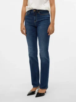 VMFLASH Medelhög Midja Rak Passform Jeans
