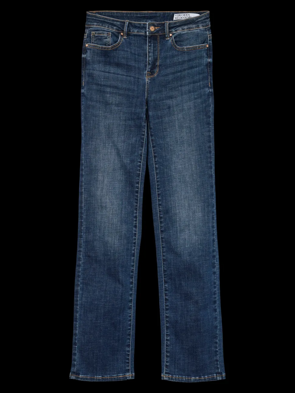 VMFLASH Medelhög Midja Rak Passform Jeans