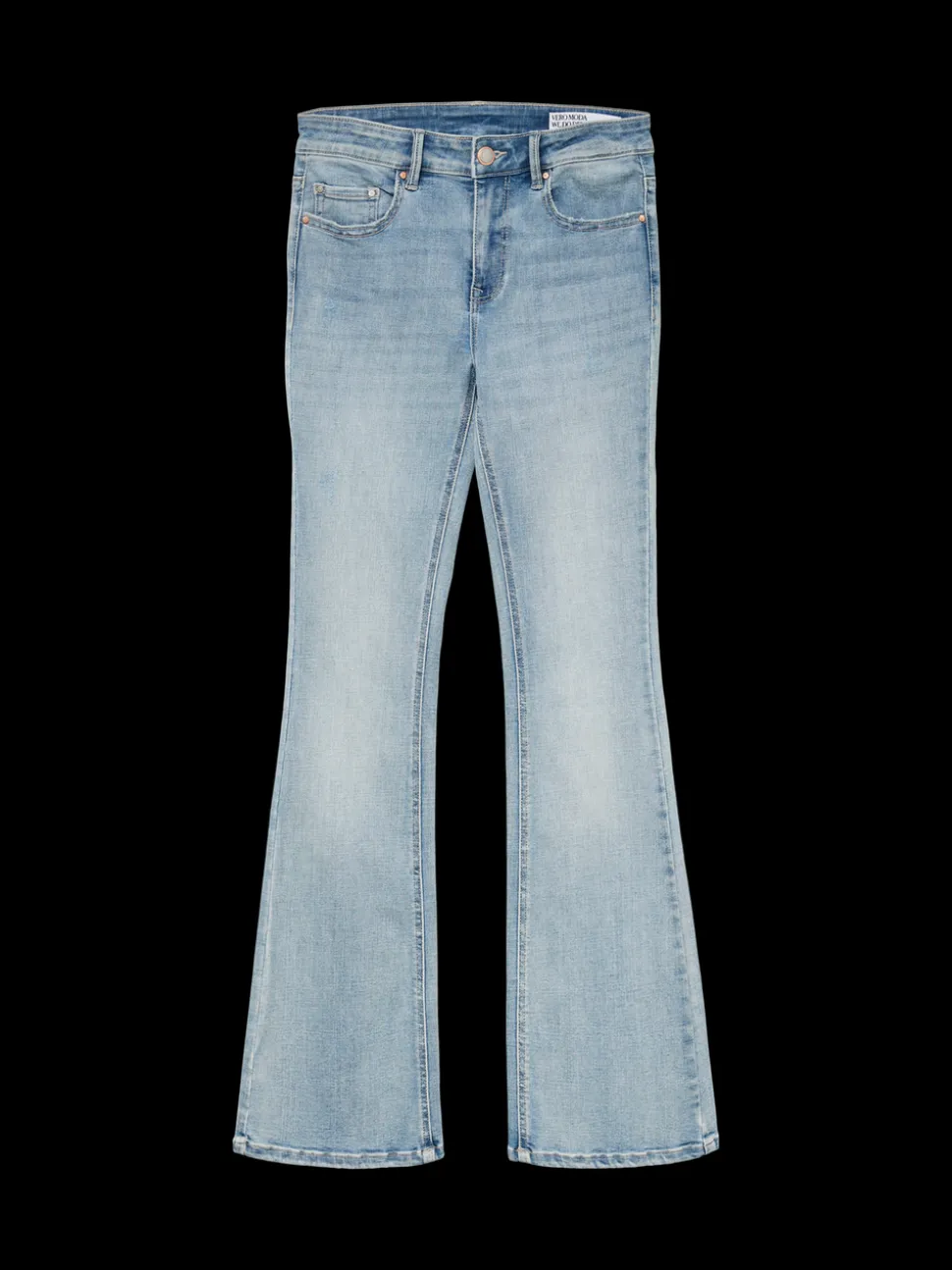 VMFLASH Medelhög Midja Utsvängd Passform Jeans