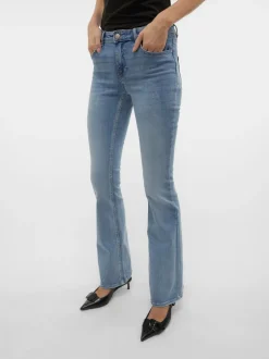 VMFLASH Medelhög Midja Utsvängd Passform Jeans