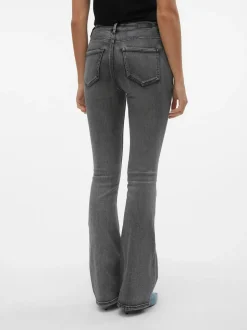 VMFLASH Medelhög Midja Utsvängd Passform Jeans