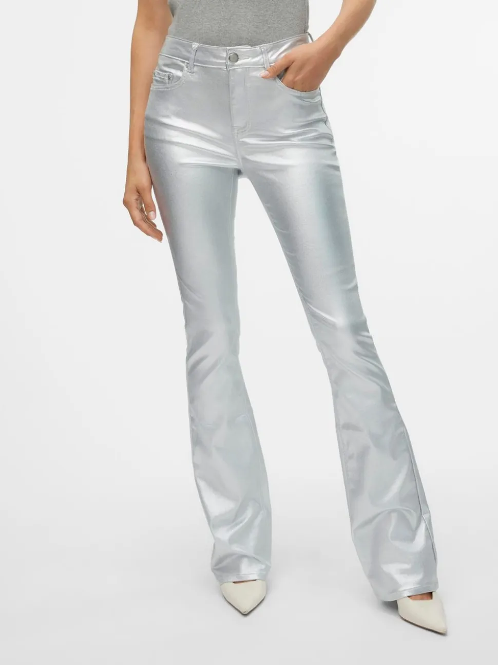 VMFLASH Medelhög Midja Utsvängd Passform Jeans