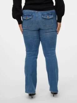 VMFLASH Medelhög Midja Utsvängd Passform Jeans