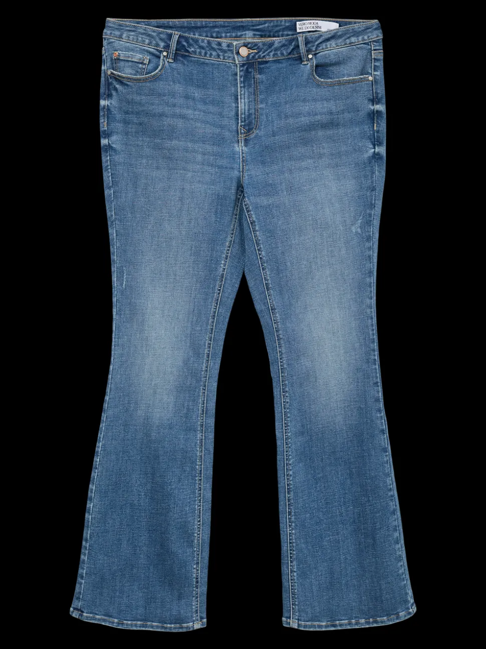 VMFLASH Medelhög Midja Utsvängd Passform Jeans