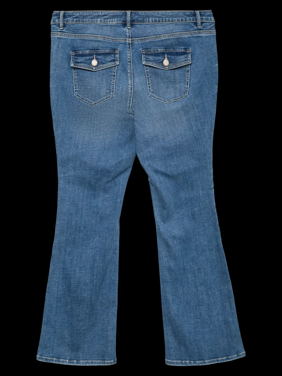 VMFLASH Medelhög Midja Utsvängd Passform Jeans