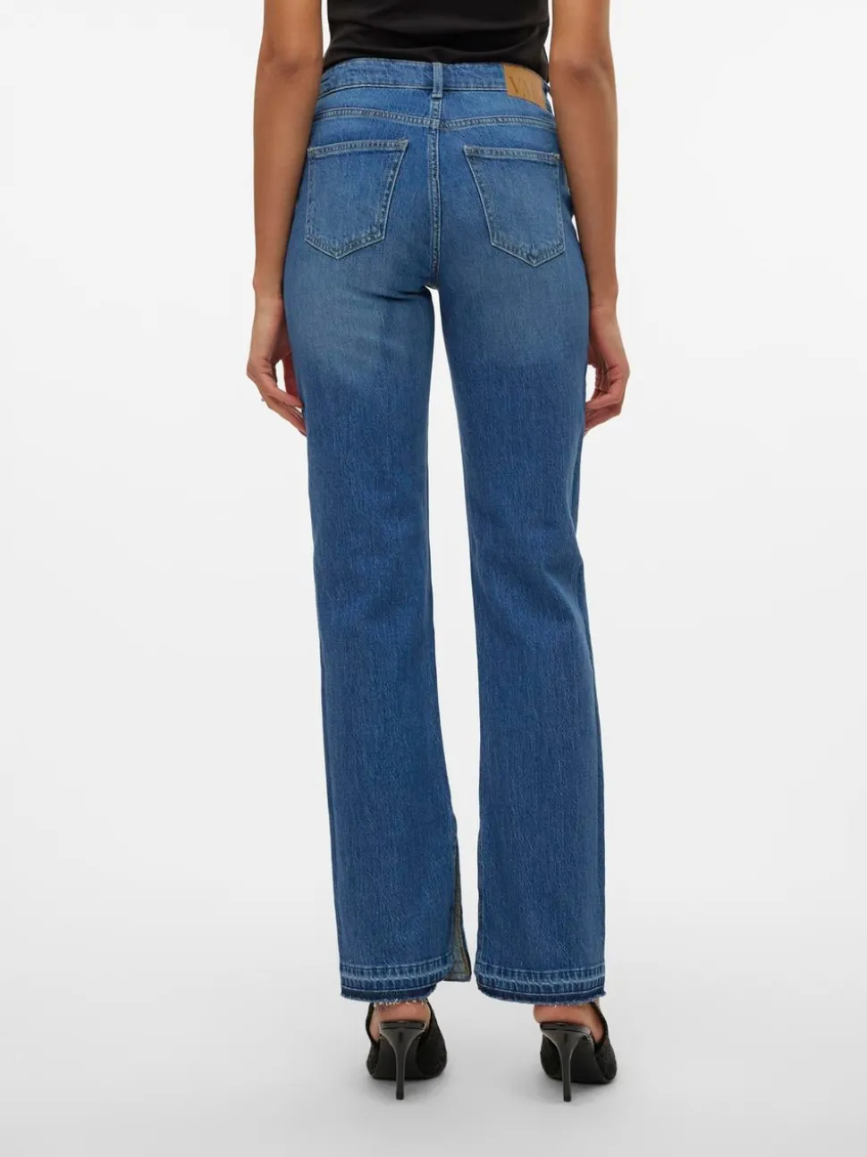 VMJADA Medelhög Midja Rak Passform Jeans