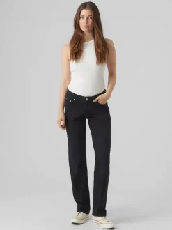 VMJADA Medelhög Midja Rak Passform Jeans