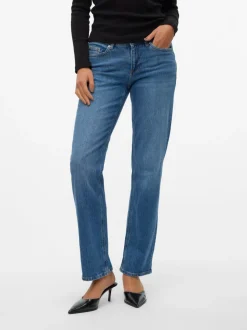 VMJADA Medelhög Midja Rak Passform Jeans