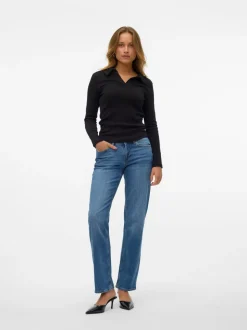 VMJADA Medelhög Midja Rak Passform Jeans