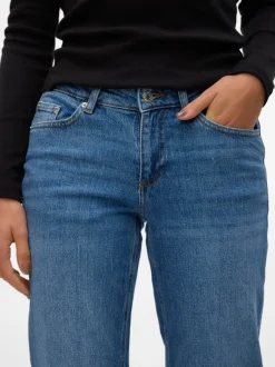 VMJADA Medelhög Midja Rak Passform Jeans