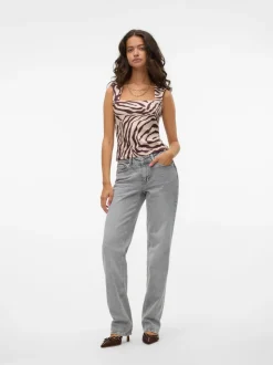 VMJADA Medelhög Midja Rak Passform Jeans