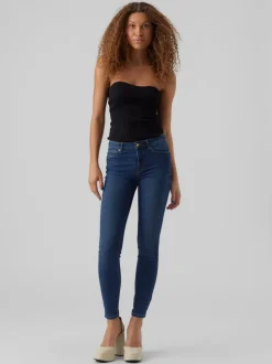 VMJUNE Medelhög Midja Skinny Fit Jeans