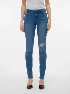 VMJUNE Medelhög Midja Skinny Fit Jeans