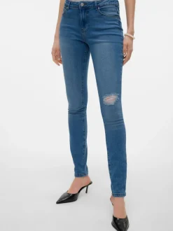 VMJUNE Medelhög Midja Skinny Fit Jeans