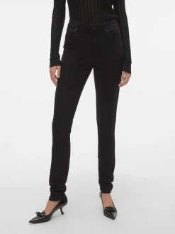 VMJUNE Medelhög Midja Slim Fit Jeans