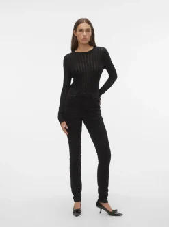 VMJUNE Medelhög Midja Slim Fit Jeans